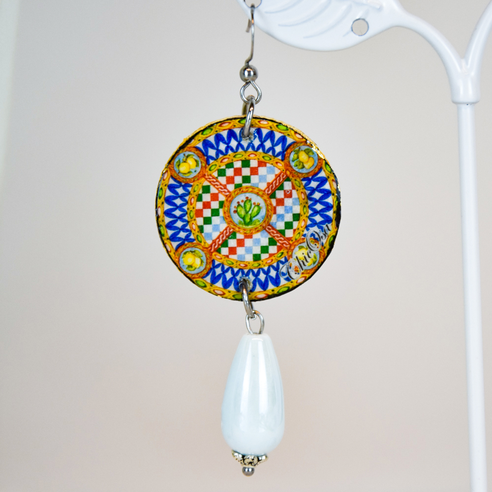 Orecchini Maiolica